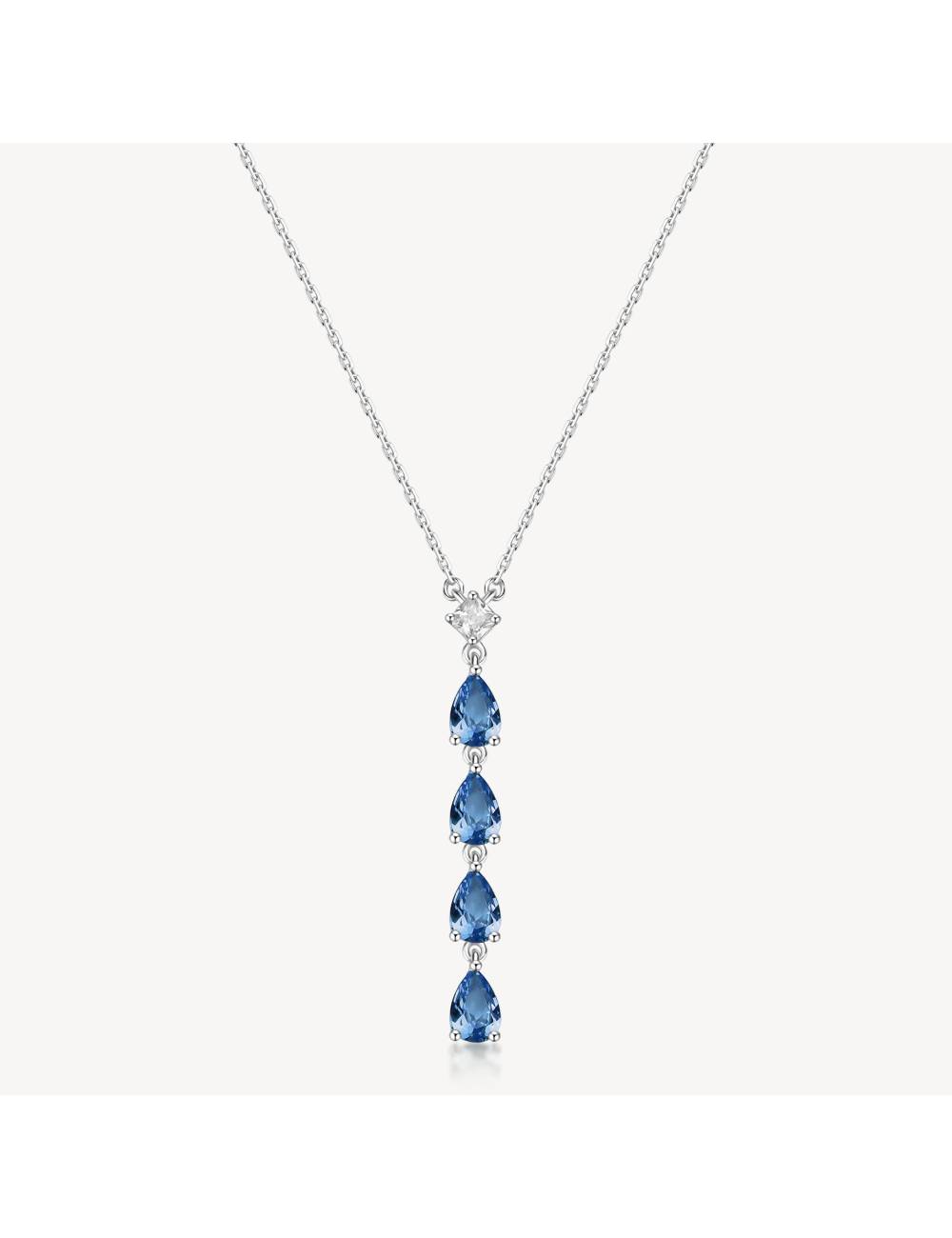 Collana Brosway Fancy con pendente zirconi freedom blue