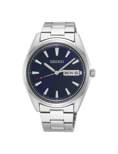 Orologio Seiko Quarzo in Acciaio con Quadrante Blu