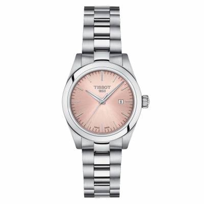 Tissot T-my Lady quadrante rosa fornito con cinturino in pelle e acciaio