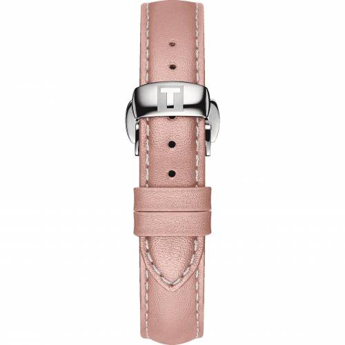 Tissot T-my Lady quadrante rosa fornito con cinturino in pelle e acciaio