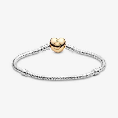 Bracciale Pandora moments con chiusura a cuore