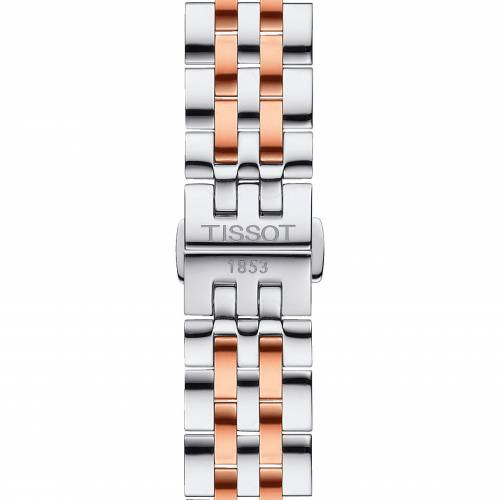 Tissot Tradition Lady quadrante bianco e PVD oro rosa