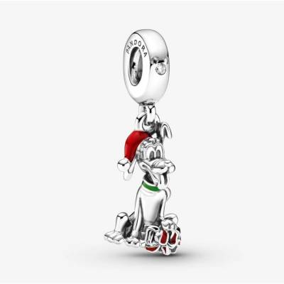 Charm Pandora Disney, Pluto con regalo di Natale