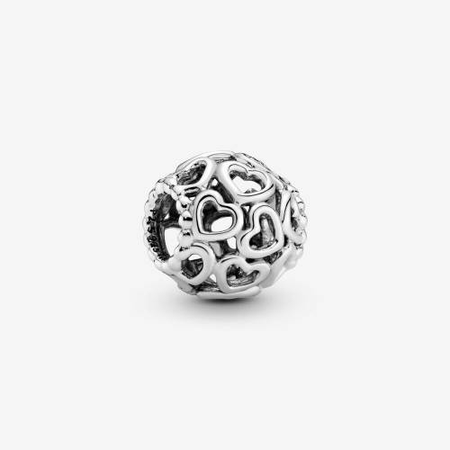 Charm Pandora openwork cuore