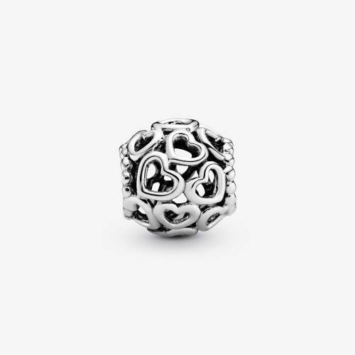 Charm Pandora openwork cuore