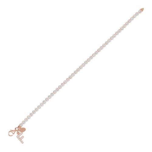 Bracciale Tennis My Bronzallure con Charm Lettera con zirconi