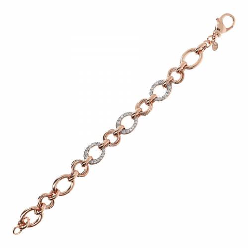 Bracciale Bronzallure a Catena con Pavé Ovale