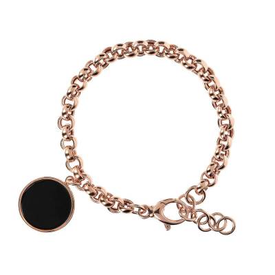 Bracciale Bronzallure con Ciondolo a Disco e Catena Rolò