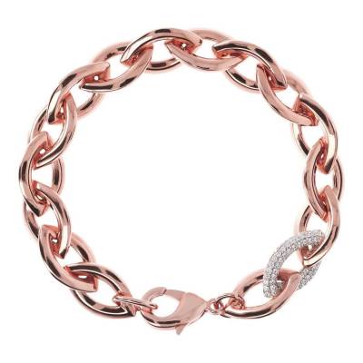 Bracciale Bronzallure Maglia Marquise con pavè di zirconi