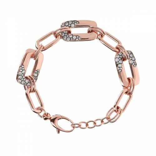 Bracciale Bronzallure Maglia Pavè Aurora con zirconi