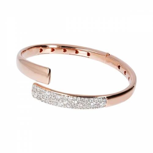 Bracciale Bronzallure Rigido Lucido Vela con Zirconi