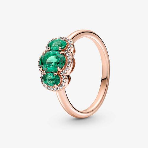 Anello Pandora Trilogy Vintage Verde