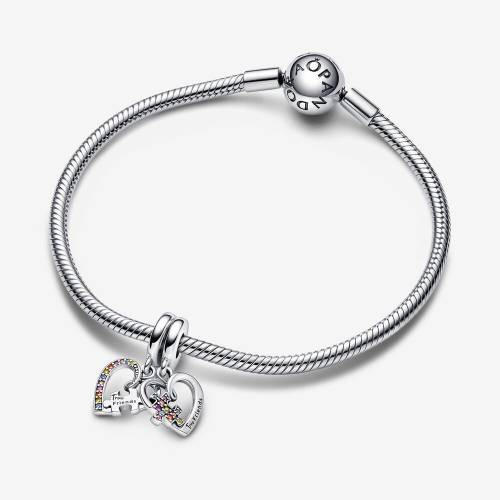 Charm Pandora pendente Puzzle dell'amicizia Divisibile