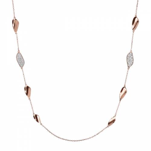 Collana Bronzallure con Foglie a pavé