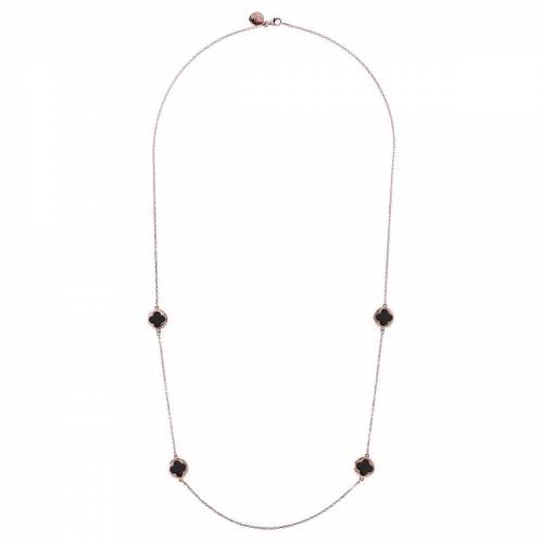 Collana Bronzallure Lunga con Quadrifoglio Piccolo