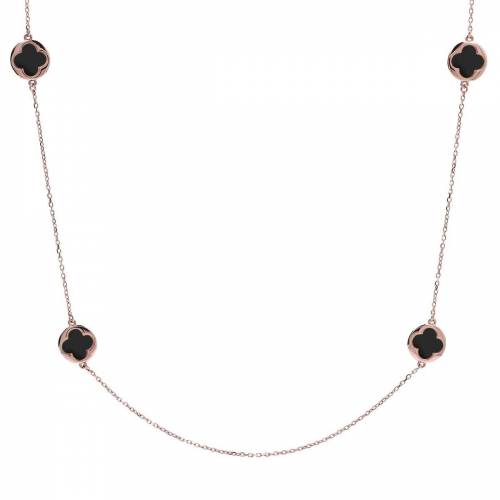 Collana Bronzallure Lunga con Quadrifoglio Piccolo