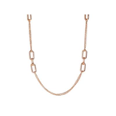 Collana Chanel Bronzallure con Dettagli Ovali in Golden Rose