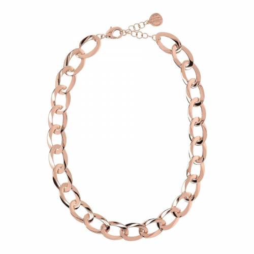 Collana Bronzallure con Catena Ovale in Golden Rose