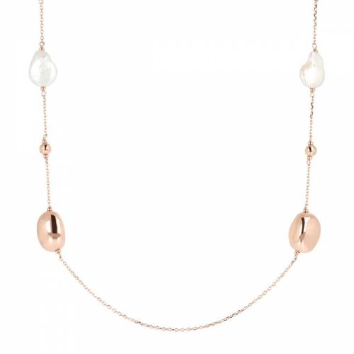 Collana Bronzallure con perle Barocche ed elementi lucidi