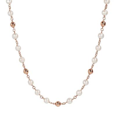 Collana Bronzallure con Perle Bicolore Maxima