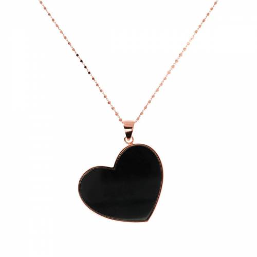 Collana Bronzallure Lunga con Pendente a Cuore