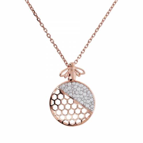 Collana Bronzallure con Ape Alveare e Pavé