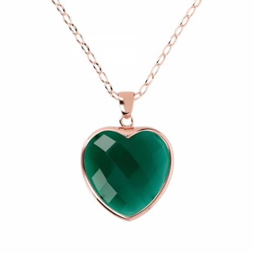 Collana Bronzallure con Ciondolo Cuore in Pietra