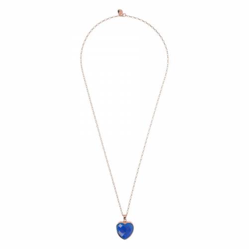 Collana Bronzallure con Ciondolo Cuore in Pietra Naturale