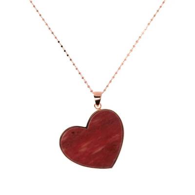 Collana Lunga Bronzallure con Pendente a Cuore