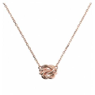 Collana Bronzallure in Golden Rose con Nodo Centrale