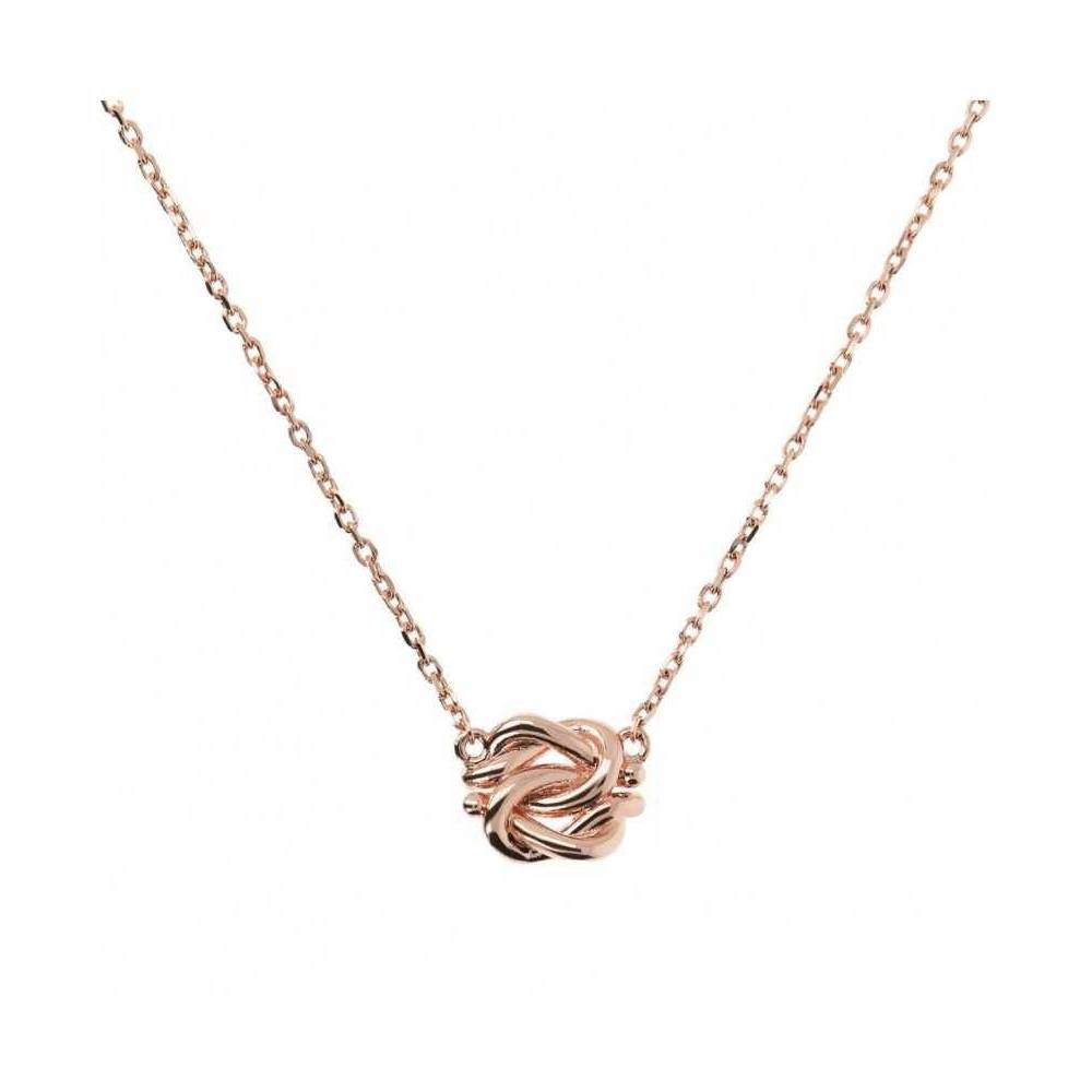 Collana Bronzallure in Golden Rose con Nodo Centrale