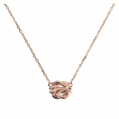 Collana Bronzallure in Golden Rose con Nodo Centrale