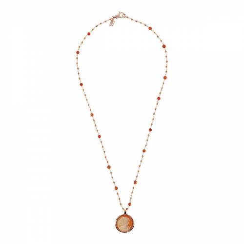 Collana Rosario Bronzallure Cammeo e Corniola