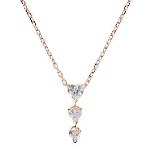 Collana Bronzallure Tre Cuori con Zirconi a scalare