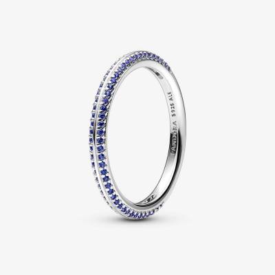 Anello Pietre Luminose Blu Pandora ME