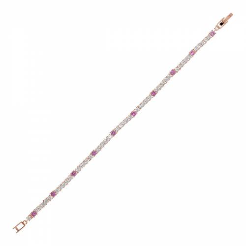 Bracciale Tennis Bronzallure con Zirconi Bianchi e Rosa