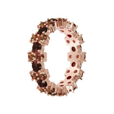 Anello Bronzallure 1+1 Bicolore Placcato Oro Rosa 18 KT