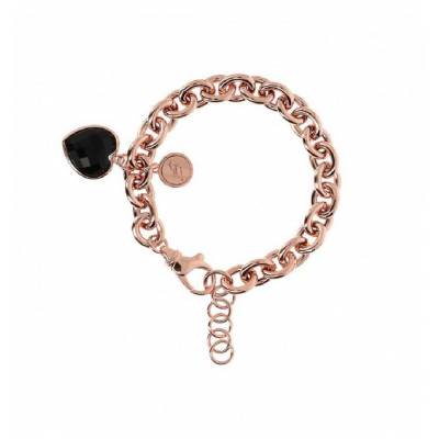 Bracciale Bronzallure Carisma con Cuore Pendente in Pietra Naturale