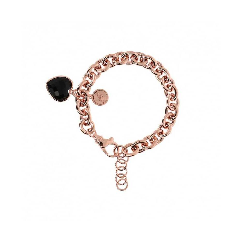 Bracciale Bronzallure Carisma con Cuore Pendente in Pietra Naturale