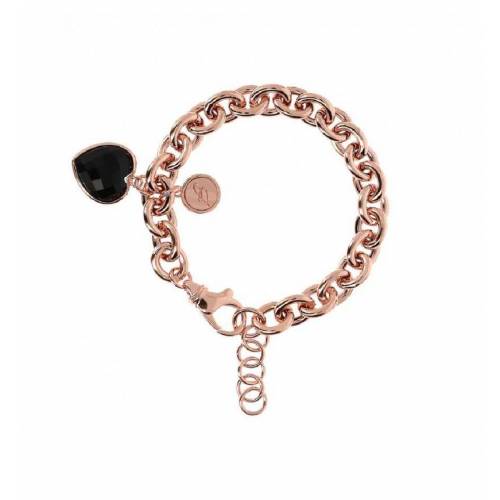 Bracciale Bronzallure Carisma con Cuore Pendente in Pietra Naturale