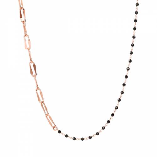 Collana Bronzallure Lunga Rosario e Maglie Simmetriche in Golden Rose