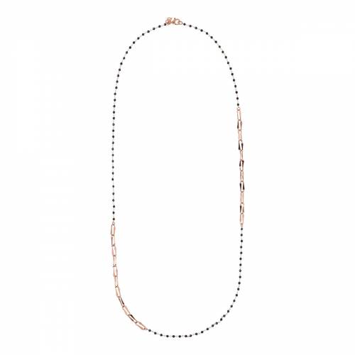 Collana Bronzallure Lunga Rosario e Maglie Simmetriche in Golden Rose