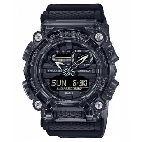 Orologio G-Shock Nero Trasparente con Display Digitale-Analogico