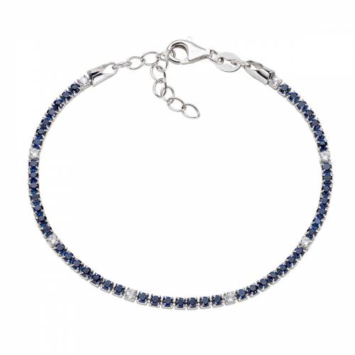 Bracciale Amen Tennis con Zirconi Blu