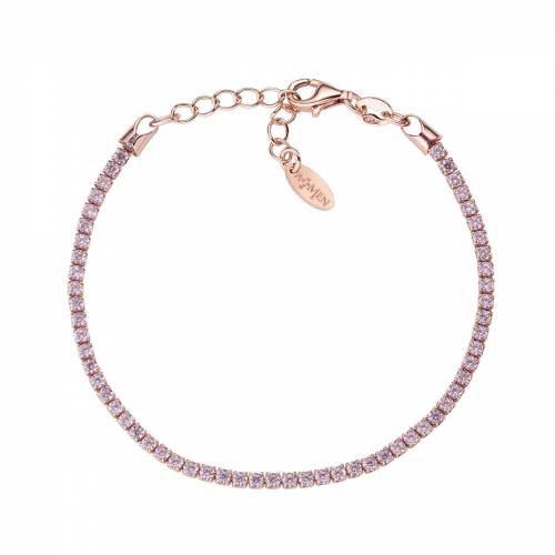 Bracciale Amen Tennis Rosè con Zirconi Rosa