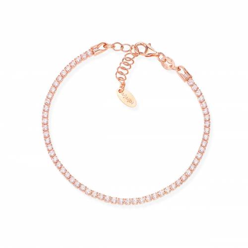 Bracciale Amen Tennis Rosè con Zirconi Bianchi