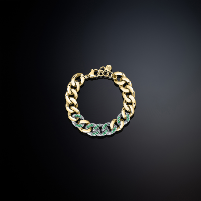 Bracciale Chiara Ferragni Green Bossy Chain