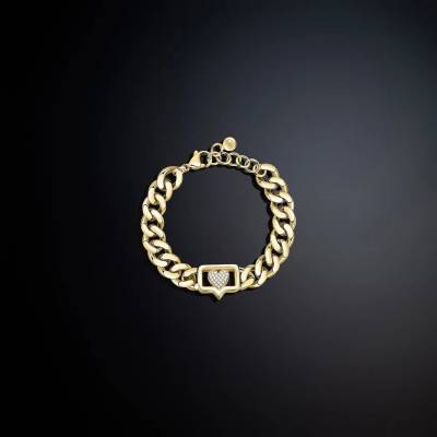 Bracciale Chiara Ferragni Bossy Chain Love Gold