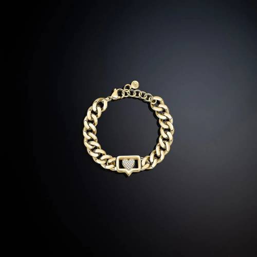 Bracciale Chiara Ferragni Bossy Chain Love Gold