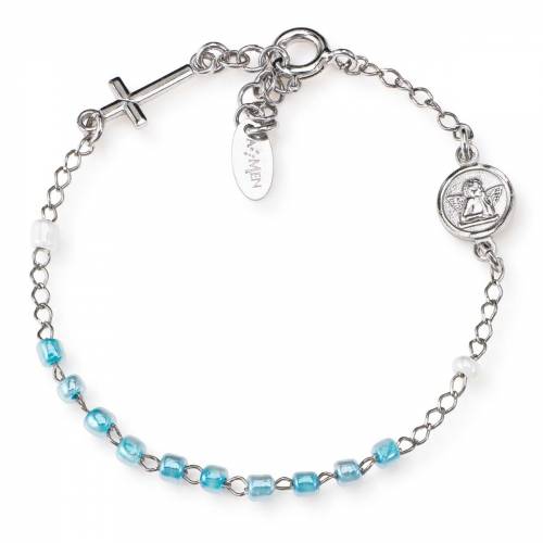 Bracciale Amen Rosario con Cristalli Croce Junior